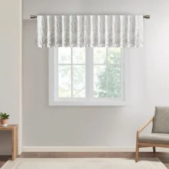 Deals 😉 Madison Park Eliza Faux Silk Embroidered Window Valance - 50 X 18" Chocolate 🤩