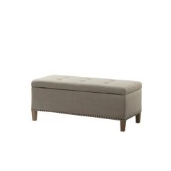 Promo 🤩 Madison Park Tessa Light Grey Tufted Top Soft Close Storage Bench 🔥 -Madison Park Sales unnamed file 1102
