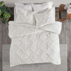 Best Sale ⌛ Madison Park Nollie Tufted Chenille Geometric Comforter Set Off White 🌟 -Madison Park Sales unnamed file 1143