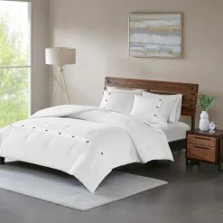 Flash Sale 🥰 Madison Park Rianon White Cotton Waffle Weave Comforter Set ✨ -Madison Park Sales unnamed file 1195