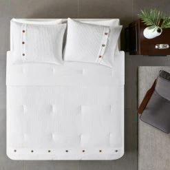 Flash Sale 🥰 Madison Park Rianon White Cotton Waffle Weave Comforter Set ✨ -Madison Park Sales unnamed file 1196