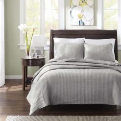 Best Sale ✨ Madison Park Jaxson Grey Coverlet Set ✔️