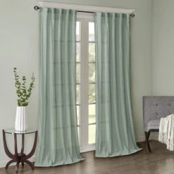 Buy ❤️ Madison Park Kaylee Solid Crushed Sheer Window Curtain Pair Spice ⭐ -Madison Park Sales unnamed file 1214