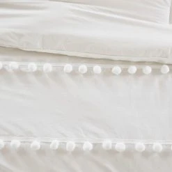 Cheap 👍 Madison Park Tracie Pom Pom Cotton Comforter Set Ivory ✔️ -Madison Park Sales unnamed file 1233