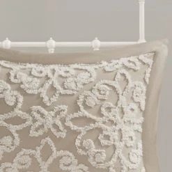 Best deal 🔥 Madison Park Sarah White Tufted Comforter 4 Piece Set Off White 🔔 -Madison Park Sales unnamed file 1241