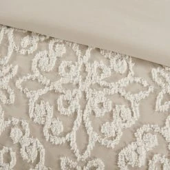 Best deal 🔥 Madison Park Sarah White Tufted Comforter 4 Piece Set Off White 🔔 -Madison Park Sales unnamed file 1242