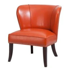 Brand new 😉 Madison Park Sheldon Orange Concave Back Armless Accent Chair 🧨 -Madison Park Sales unnamed file 1248