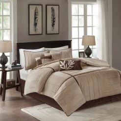 Cheap 🎉 Madison Park Dune Beige 7-piece Contemporary Comforter Set 😀 -Madison Park Sales unnamed file 1254