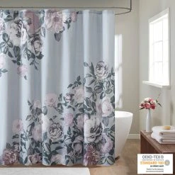 Cheap ❤️ Madison Park Charlaine Cotton Floral Printed Shower Curtain Navy 🧨 -Madison Park Sales unnamed file 1268