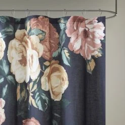 Cheap ❤️ Madison Park Charlaine Cotton Floral Printed Shower Curtain Navy 🧨 -Madison Park Sales unnamed file 1271