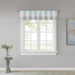 Brand new 🔥 Madison Park Infinity Polyoni Pintuck Window Valance Black 👏 -Madison Park Sales unnamed file 1284