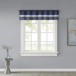 Brand new 🔥 Madison Park Infinity Polyoni Pintuck Window Valance Black 👏 -Madison Park Sales unnamed file 1285