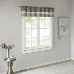 Brand new 🔥 Madison Park Infinity Polyoni Pintuck Window Valance Black 👏 -Madison Park Sales unnamed file 1289