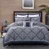 Top 10 ❤️ Madison Park Barrett Navy 8-Piece Jacquard Comforter Set ⭐ -Madison Park Sales unnamed file 1354