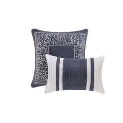 Top 10 ❤️ Madison Park Barrett Navy 8-Piece Jacquard Comforter Set ⭐ -Madison Park Sales unnamed file 1357