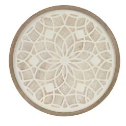Best deal 😀 Madison Park Leah Natural/ White Medallion Wood Wall Decor ✨ -Madison Park Sales unnamed file 1366