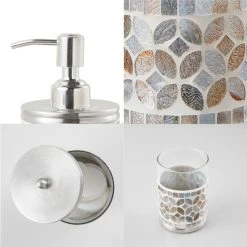 Wholesale 🔥 Madison Park Tesera Mosaic Glass 3 Piece Bath Accessory Set 🥰 -Madison Park Sales unnamed file 1387