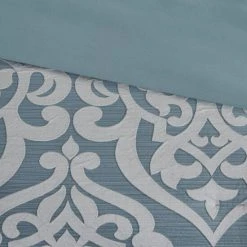 Promo 🧨 Madison Park Dillon 8 Piece Jacquard Comforter Set Aqua ⭐ -Madison Park Sales unnamed file 141