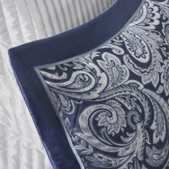 Hot Sale 👍 Madison Park Whitman Navy Paisley Jacquard 12-piece Bedding Set ⭐ -Madison Park Sales unnamed file 1411