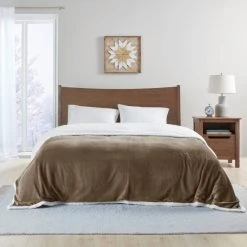 Coupon 🌟 Madison Park Microlight Plush To Berber Blanket Khaki ✔️ -Madison Park Sales unnamed file 1501