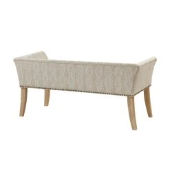 Budget 🎉 Madison Park Antonio Upholstered Rectangular Accent Bench Grey 😉 -Madison Park Sales unnamed file 151