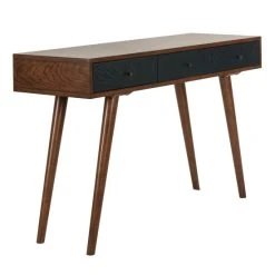 Hot Sale 😀 Madison Park Howard 3-drawer Writing Desk Pecan/ Blue 👏 -Madison Park Sales unnamed file 1513