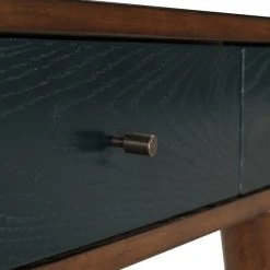 Hot Sale 😀 Madison Park Howard 3-drawer Writing Desk Pecan/ Blue 👏 -Madison Park Sales unnamed file 1516