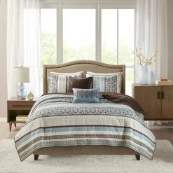 Top 10 ✔️ Madison Park Harvard Blue 5-piece Coverlet Set 🔔