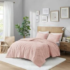 Wholesale ⭐ Madison Park Nova Embroidered Medallion Faux Fur Plush Comforter Set Blush 😉 -Madison Park Sales unnamed file 1570