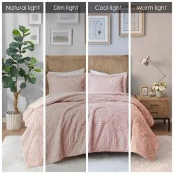 Wholesale ⭐ Madison Park Nova Embroidered Medallion Faux Fur Plush Comforter Set Blush 😉 -Madison Park Sales unnamed file 1571