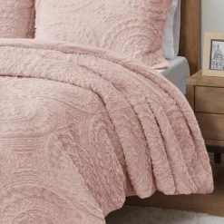 Wholesale ⭐ Madison Park Nova Embroidered Medallion Faux Fur Plush Comforter Set Blush 😉 -Madison Park Sales unnamed file 1572