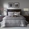 Best Pirce 🛒 Madison Park Melody 6 Piece Reversible Jacquard Coverlet Set Grey/taupe 🔥 -Madison Park Sales unnamed file 158