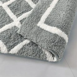 Promo 🛒 Madison Park Renu Reversible High Pile Tufted Bath Rug Navy ❤️ -Madison Park Sales unnamed file 1678