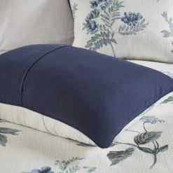 Promo ⌛ Madison Park Monah Blue 7 Piece Printed Seersucker Comforter Set With Throw Blanket ❤️ -Madison Park Sales unnamed file 1771