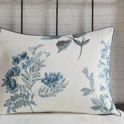 Promo ⌛ Madison Park Monah Blue 7 Piece Printed Seersucker Comforter Set With Throw Blanket ❤️ -Madison Park Sales unnamed file 1772