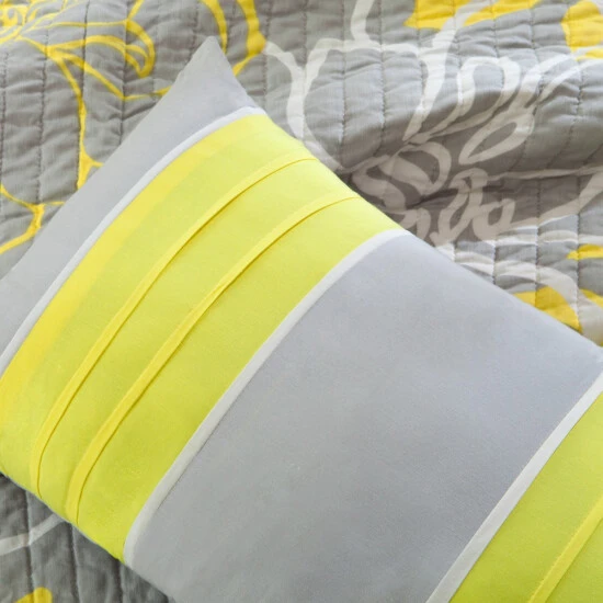 Best Sale 𧨠Madison Park Brianna 6 Piece Reversible Cotton Printed Coverlet Set Grey/blush π 7 Best Sale 𧨠Madison Park Brianna 6 Piece Reversible Cotton Printed Coverlet Set Grey/blush π - Image 5