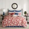 Flash Sale 😍 Madison Park Georgia Red Cotton Duvet Cover Set ❤️ -Madison Park Sales unnamed file 1860