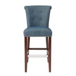 Promo ✔️ Madison Park Weldon Blue 30-Inch Bar Stool ✨ -Madison Park Sales unnamed file 1908
