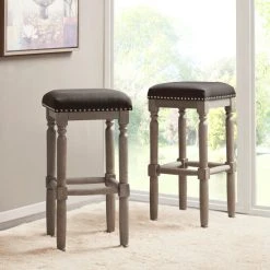 Outlet 🤩 Madison Park Kagen Bar Stool Set Of 2 Gray 💯 -Madison Park Sales unnamed file 1922