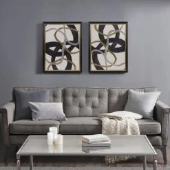 Flash Sale 💯 Madison Park Moving Midas Black Abstract Gold Foil Framed Canvas 2 Piece Set 😀 -Madison Park Sales unnamed file 196