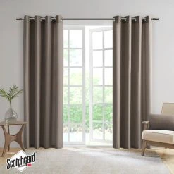 Brand new 😀 Madison Park Mission Solid 3M Scotchgard Outdoor Curtain Panel Taupe 👏 -Madison Park Sales unnamed file 1960