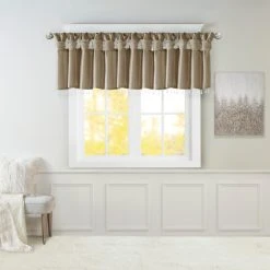Wholesale 😉 Madison Park Natalie Lightweight Faux Silk Valance With Beads - 50x26" Pewter 😀 -Madison Park Sales unnamed file 2037