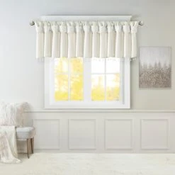 Wholesale 😉 Madison Park Natalie Lightweight Faux Silk Valance With Beads - 50x26" Pewter 😀 -Madison Park Sales unnamed file 2038