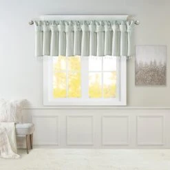Wholesale 😉 Madison Park Natalie Lightweight Faux Silk Valance With Beads - 50x26" Pewter 😀 -Madison Park Sales unnamed file 2040