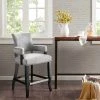 Buy ✔️ Madison Park Parler Grey Arm 26-inch Counter Stool - 22.5"w X 24.5"d X 40.25"h 🎁 -Madison Park Sales unnamed file 2051