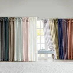 Brand new 🥰 Madison Park Natalie Twisted Tab Lined Single Curtain Panel Silver 🔔