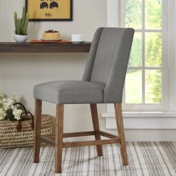 Coupon 🎁 Madison Park Victor Grey Wing Counter Stool - 19"w X 24.75"d X 41.5"h 👍