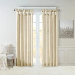 Brand new 🥰 Madison Park Natalie Twisted Tab Lined Single Curtain Panel Silver 🔔 -Madison Park Sales unnamed file 211