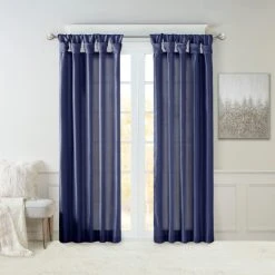 Brand new 🥰 Madison Park Natalie Twisted Tab Lined Single Curtain Panel Silver 🔔 -Madison Park Sales unnamed file 213