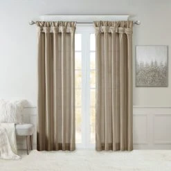Brand new 🥰 Madison Park Natalie Twisted Tab Lined Single Curtain Panel Silver 🔔 -Madison Park Sales unnamed file 214